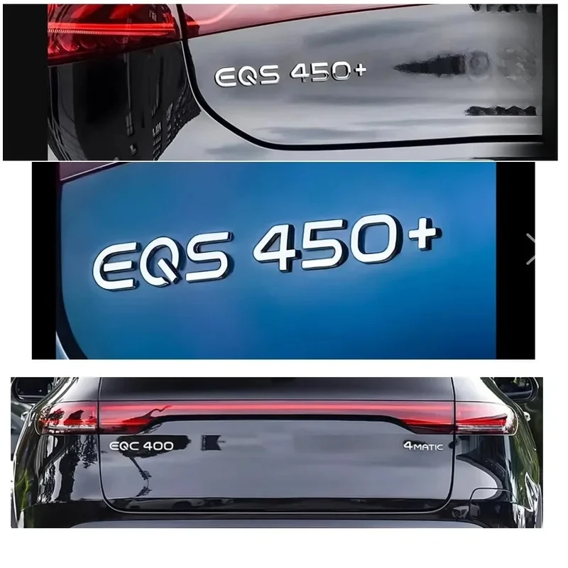 Chrome for Mercedes Benz V295 Electric Motor EQE43 EQE53 EQE250 EQE260 EQE300 EQE350 EQE400 EQE450 EQE250+ EQE350+ 4MATIC Emblem