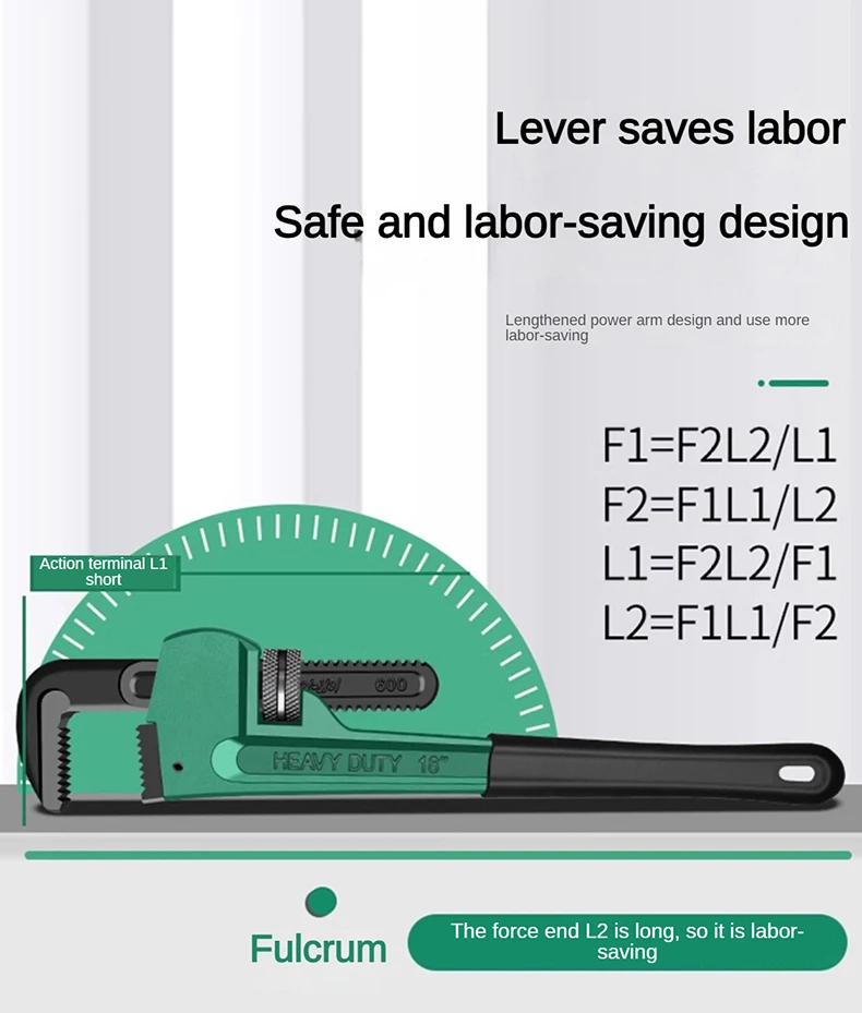 8-18 ‌ Hochleistungs-Rohrzange, verstellbare Sanitärzange, Drehmomentschlüssel in Industriequalität, multifunktionale Universal-Handwerkzeuge – Detail 13