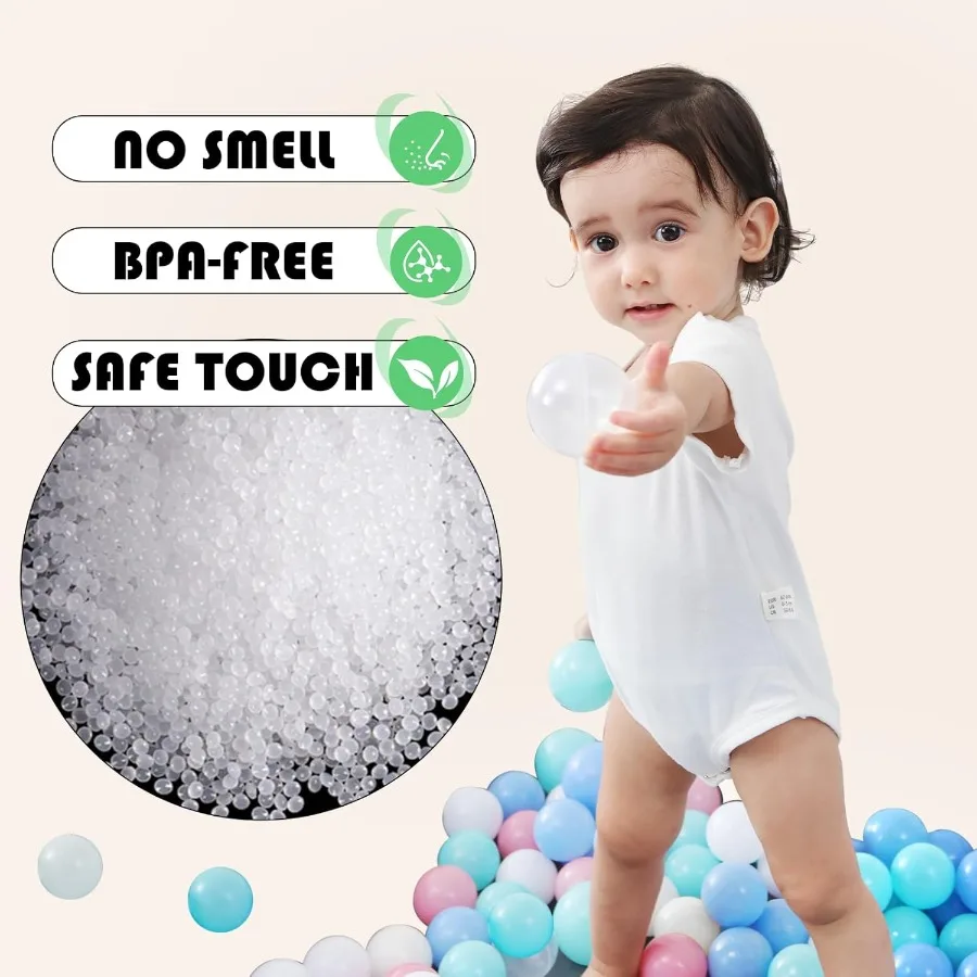1000 contagens de plástico macio bola pit bolas para cães de estimação colorido ftalato livre bpa bebê criança jogar bolas para crianças