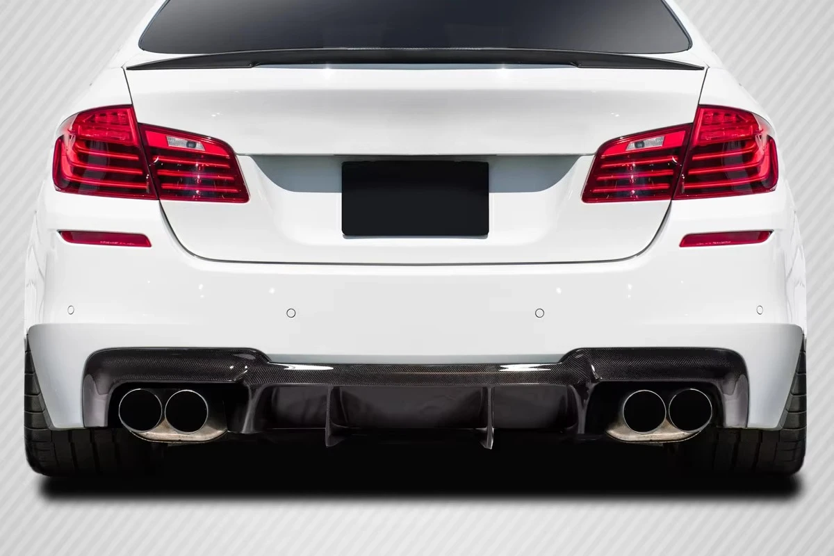 DT Style Carbon Fiber Rear Diffuser Rear Bumper Lip for BMW F10 M5 2013