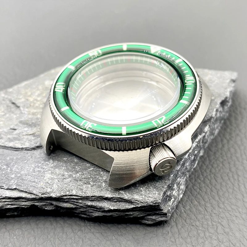 

Mod 6105 6309 Abalone Turtle Case 28.5mm Dial Fits NH35 NH36 Japan Movement Seal Back Cover 20ATM Waterproof Men Diving Case