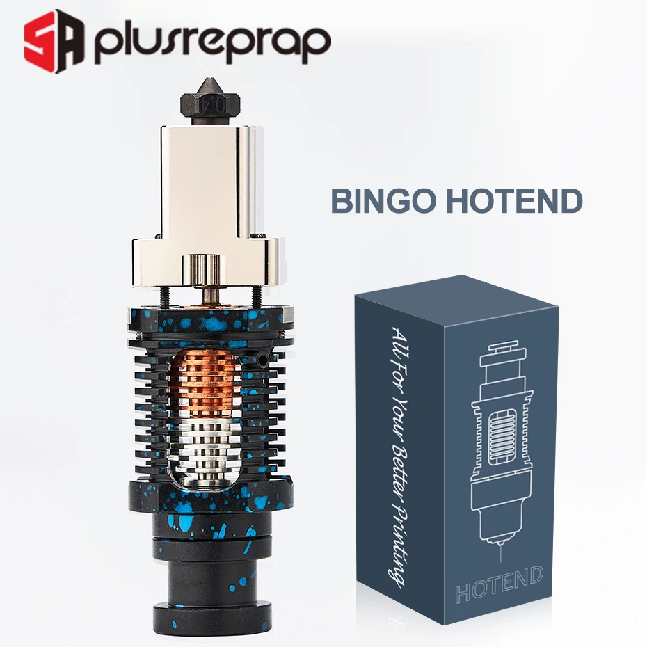 Compatible for E3D-Volcano hotend High Flow BINGO HOTEND  All Metal J-head Tri-metal heatsink with Hardened Steel Volcano Nozzle