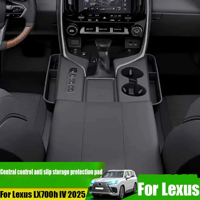 Anti slip storage protection pad for central control panel automotive interior modification product For Lexus LX700h IV 2025
