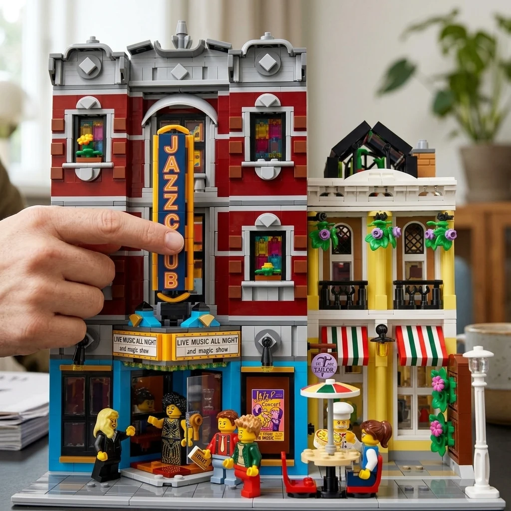 

Новый набор модульных строительных блоков Street View из 2899 деталей, совместимый с 10312, игрушка для сборки домашнего декора для детей и взрослых