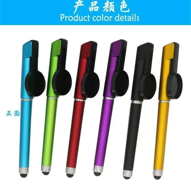 10Pcs Sublimation Print Blank Gel Pen Custom Logo Image Personalized Printed DIY Gift Pen with Phone Holder Touch Screen stylus