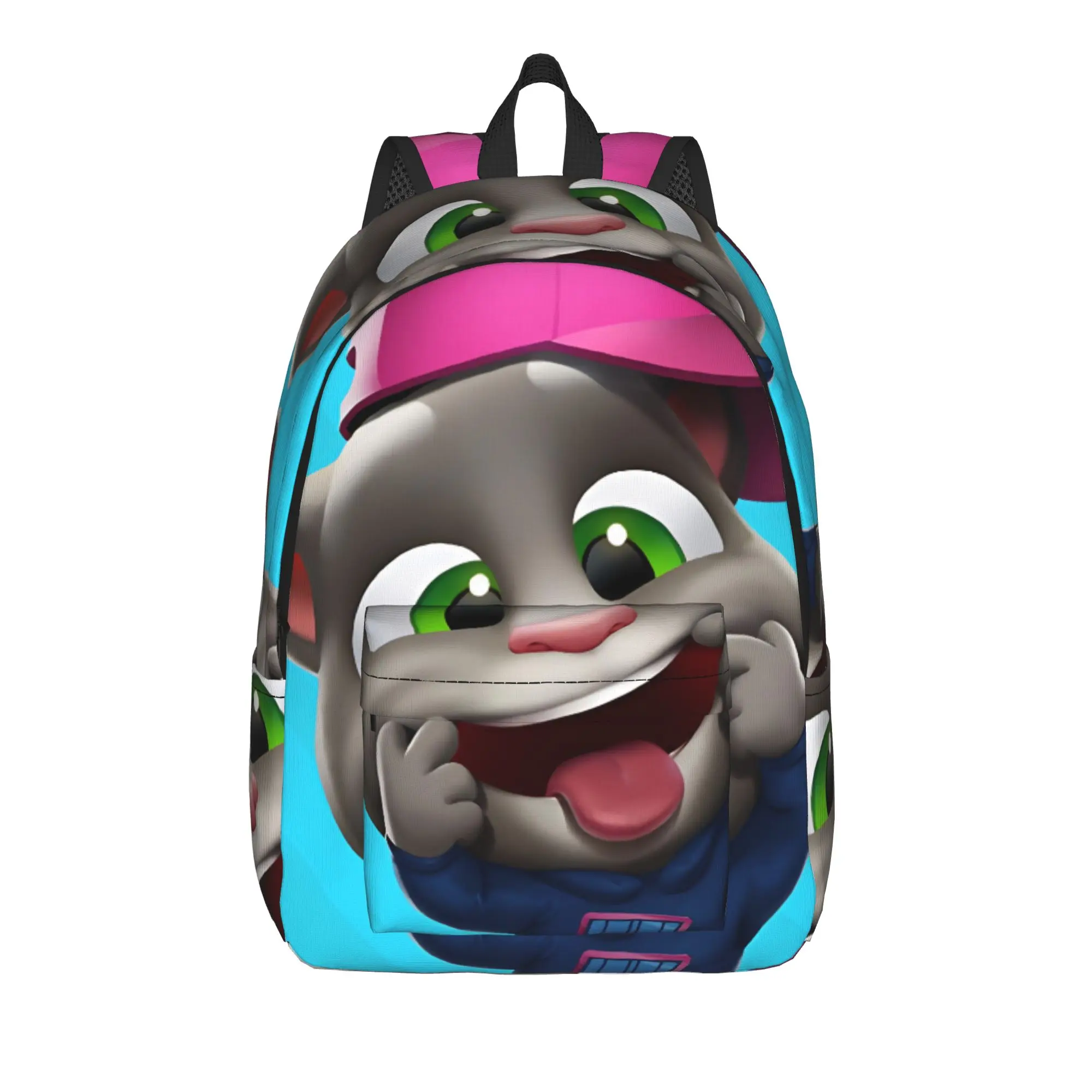 T-Talking T-Tom And F-Friends Backpack for Men Women Casual Student Hiking Travel Daypack  College Canvas Bags Outdoor