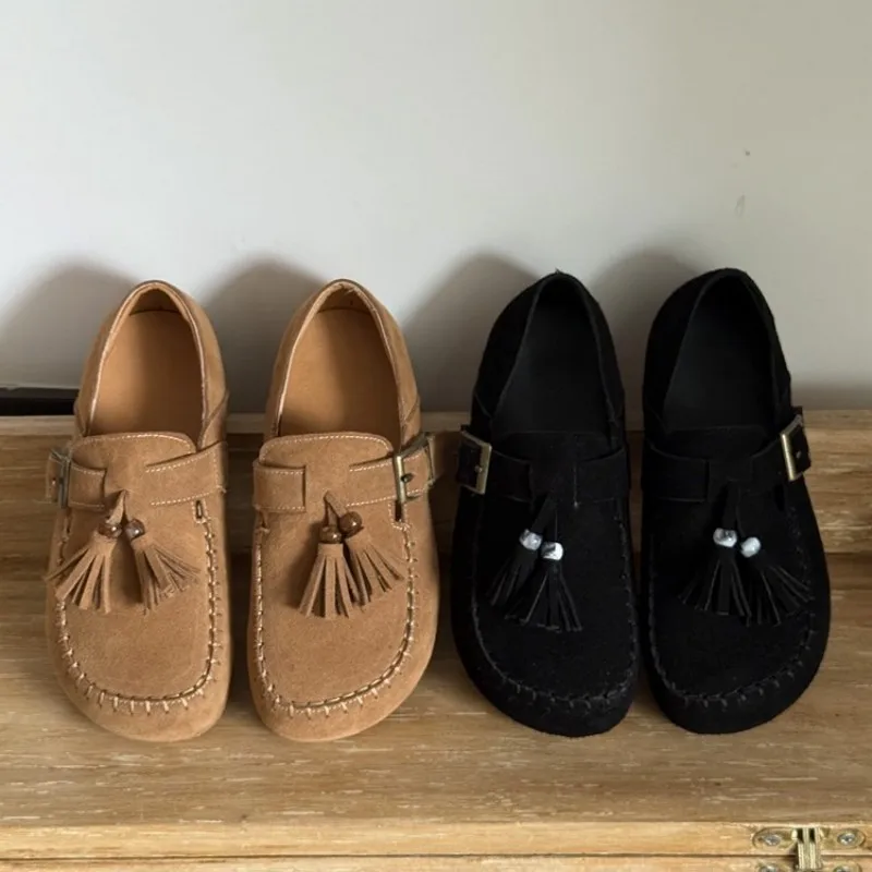 موضة شرابة الفتيات الخف-gommino ربيع الخريف عالية الجودة جلد الغزال الأطفال حذاء كاجوال جلد البقر الاطفال الشقق #2