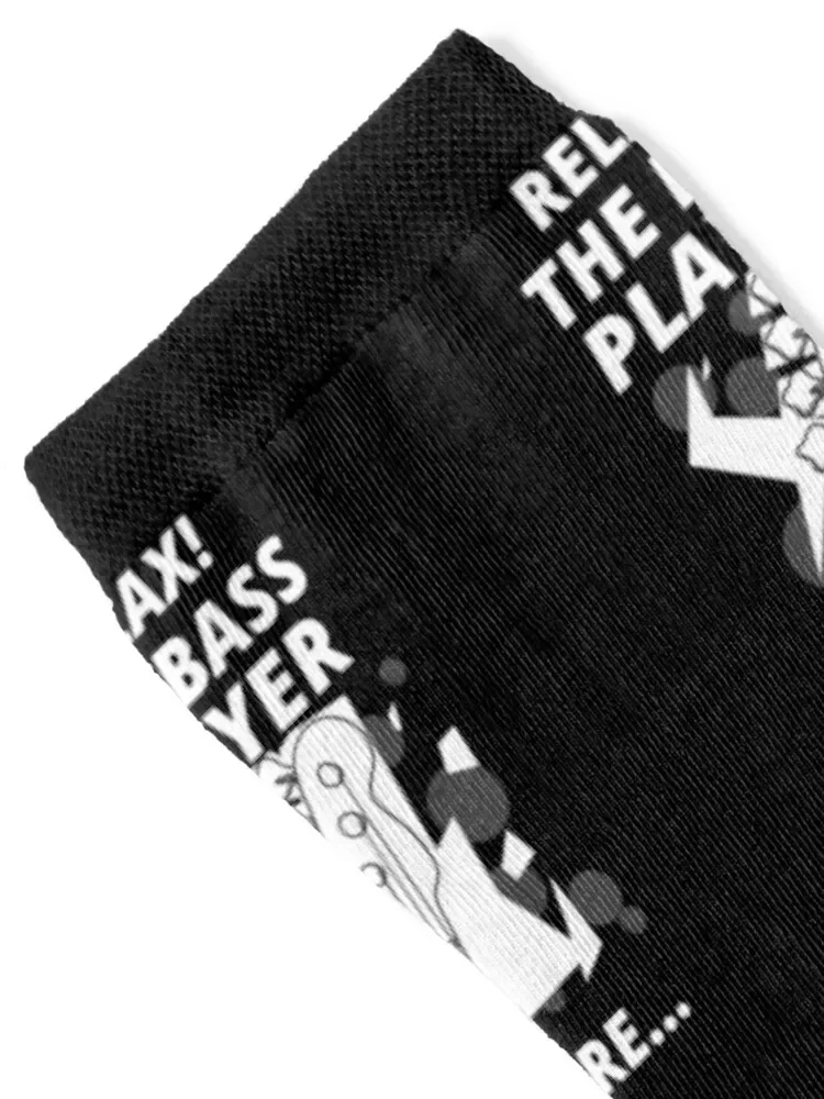 Cool Relax The Bass Player is Here Socks funny gift cotton Boy Child Socks Women's