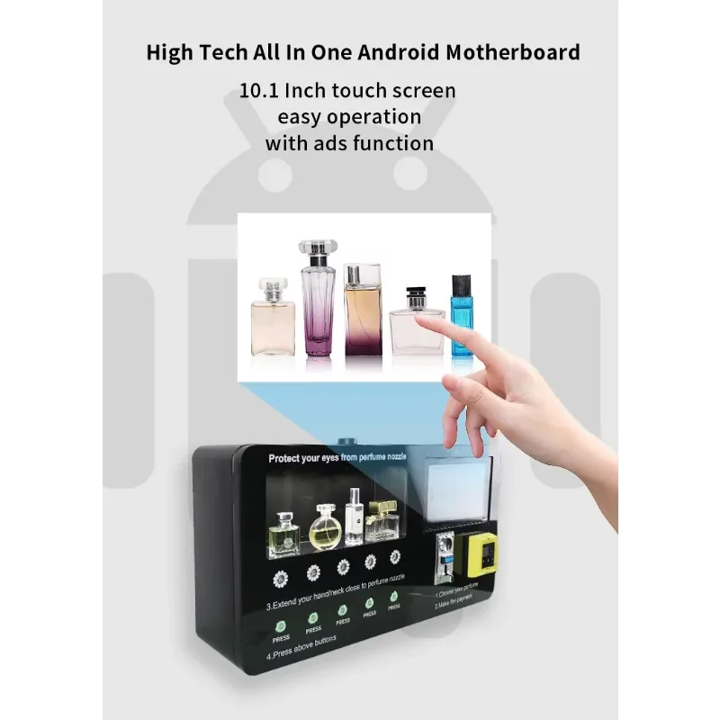 Sample Perfume Vending Machine Automatic Spray Tester Dispenser Self Serving Intelligent Mini Fragrance Kiosk for Mall Store