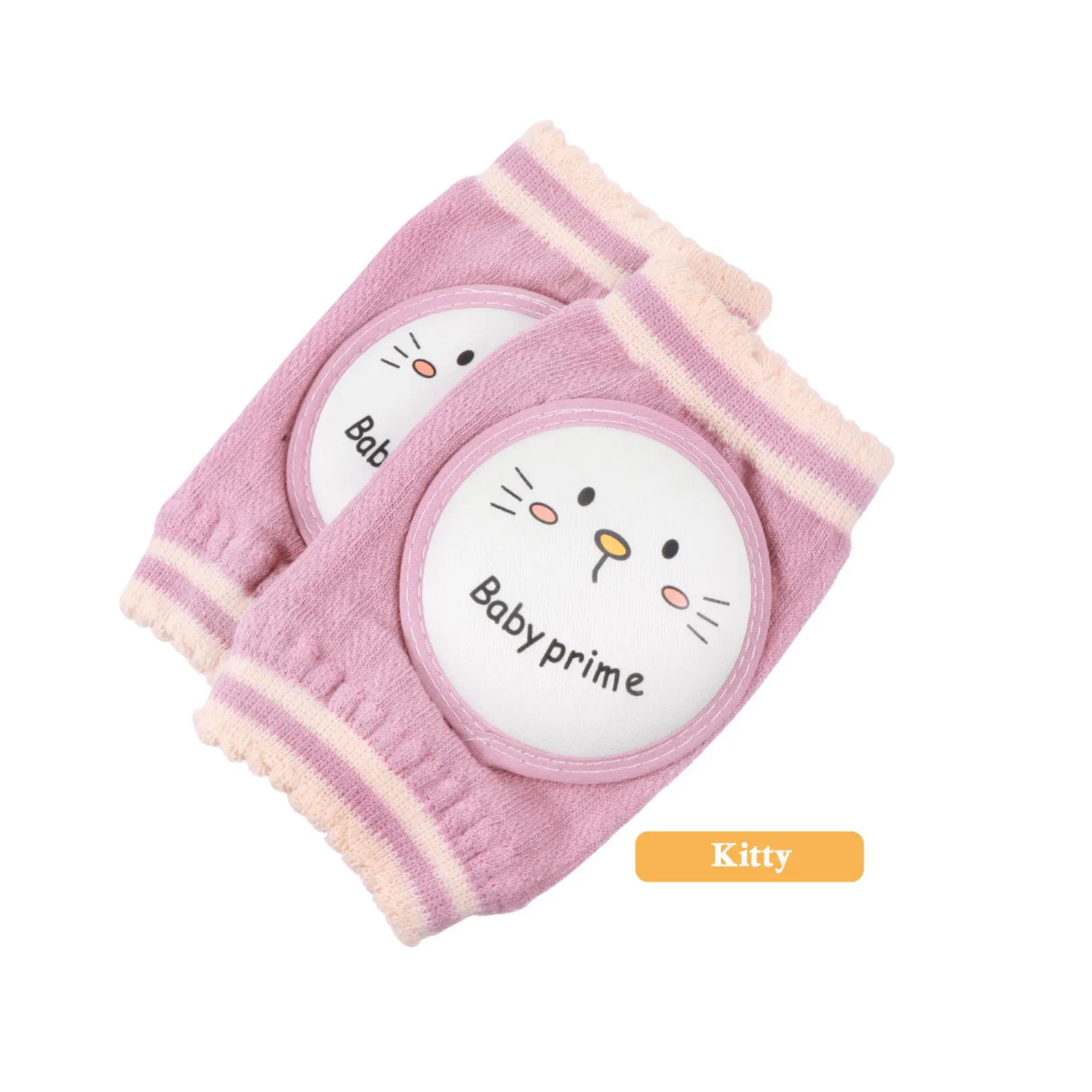 1 par de joelheiras para bebês, esponja de algodão, protetor grosso para engatinhar, absorção de umidade respirável, embrulho elástico infantil