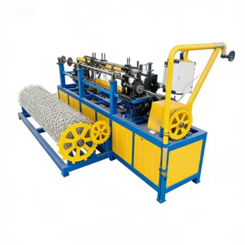 Fully Automatic Chain Link Fence Machine Wire Mesh Knitting Machine Continuous Working For Mass Production