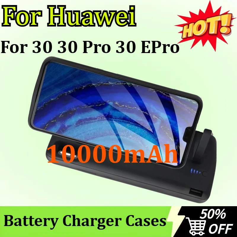 10000 mAh Akku-Ladegerät-Hülle für Huawei Mate 30 30 Pro 30 EPro Power Bank Ladehülle Akku-Hülle mit USB-Ausgang