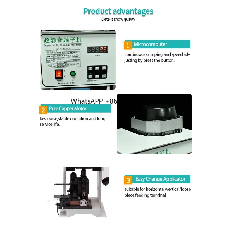 6 Ton Automatic Cable Terminal Crimping Tool, Cable Manufacturing Equipment, Manual Wire and Cable Terminal Crimping Machine