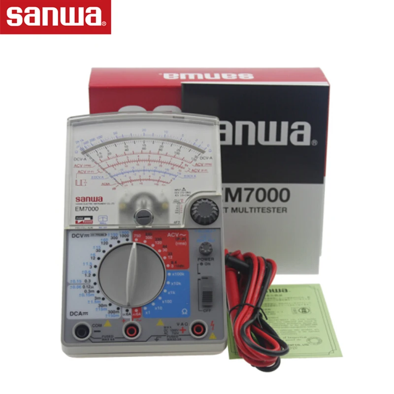 Sanwa EM7000 Analog Multitesters/FET Tester High sensitivity for measurement of lower capacitance