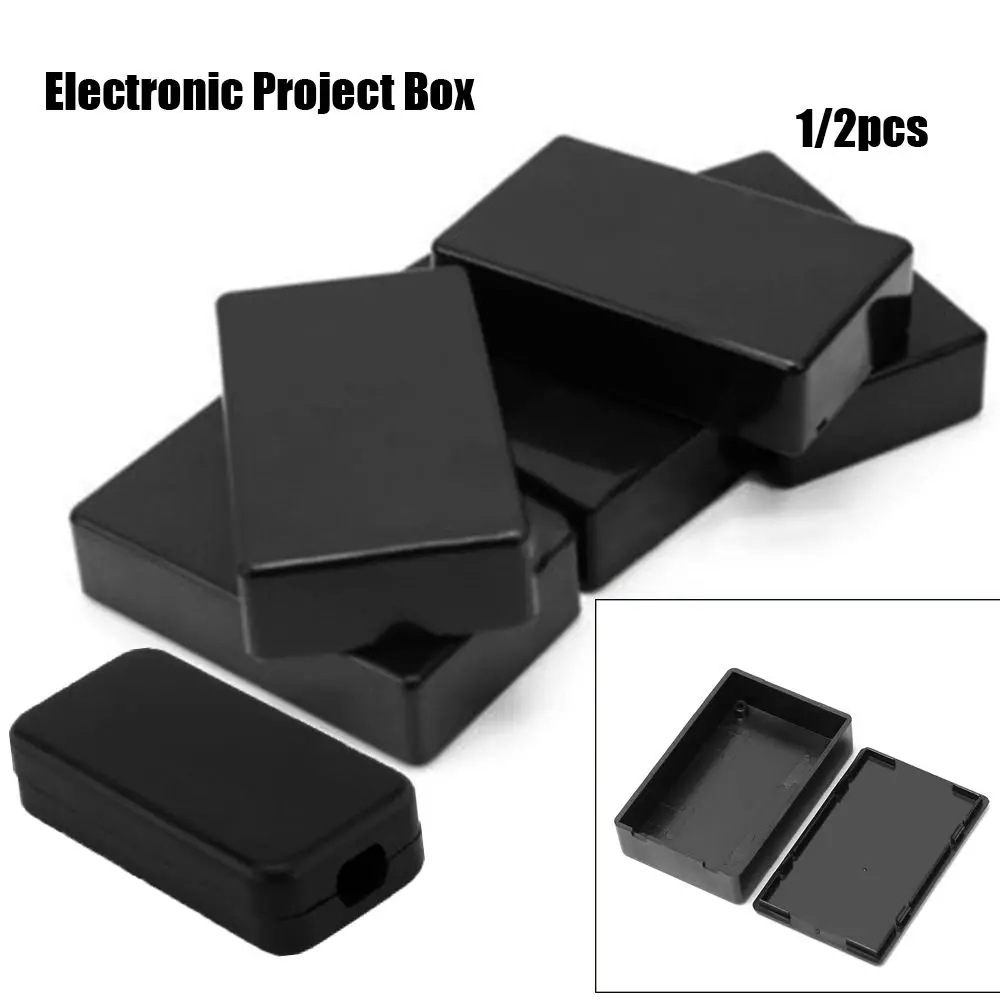 1/2pcs Black High Quality ABS Plastic Waterproof Cover Project Enclosure Boxes Instrument Case Electronic Project Box