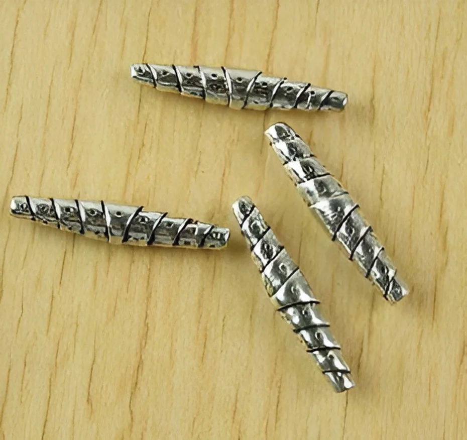

10pcs 25.5x5mm ,hole 0.7mm Alloy metal tibetan silver spacer beads HW2499H