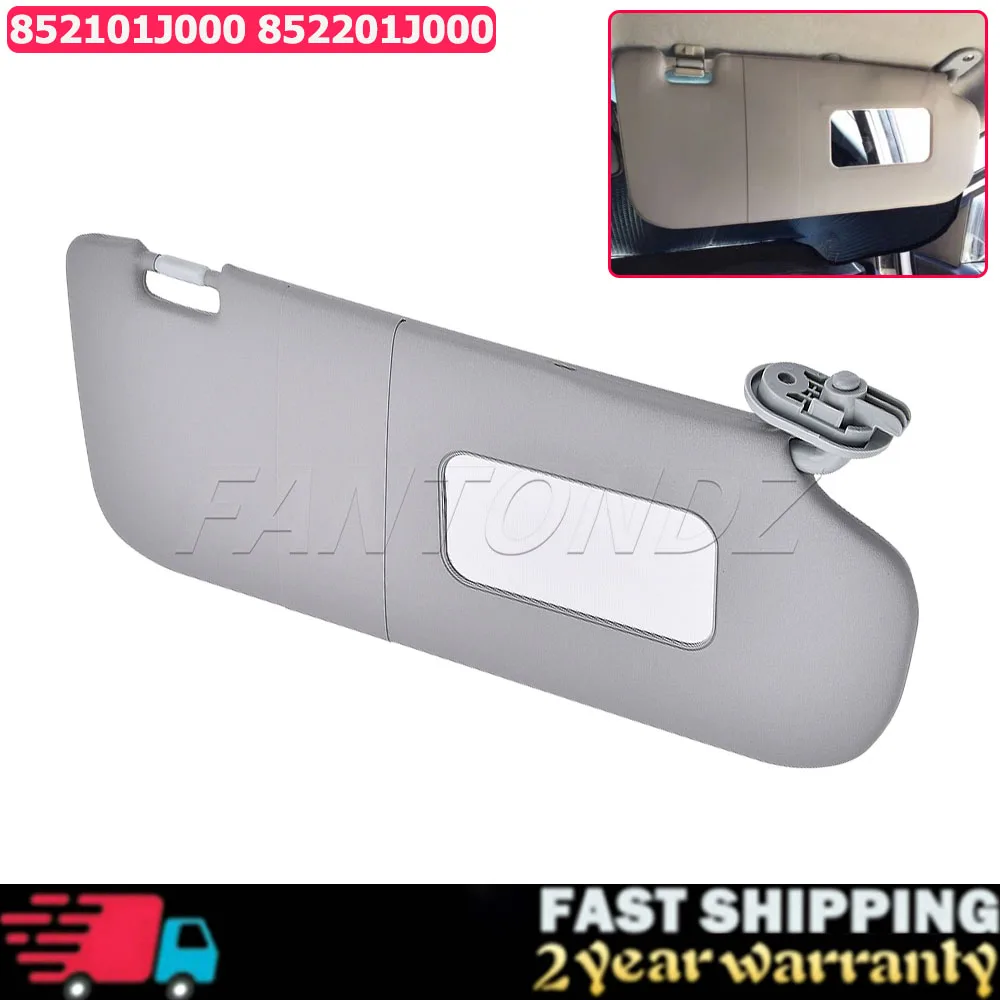 Car Sun Visor Replacement For Hyundai I20 2008-2018 With Makeup Mirror 852201J000 852101J000 Interior Sunshade Left Or Right