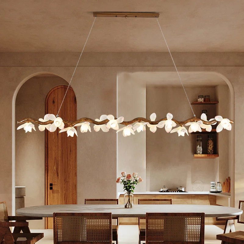 النمط الصيني فرع الثريا الرجعية غرفة الشاي وابي سابي نمط مطعم أغنية نمط الجمالية زهرة اللوتس تركيبات الإضاءة