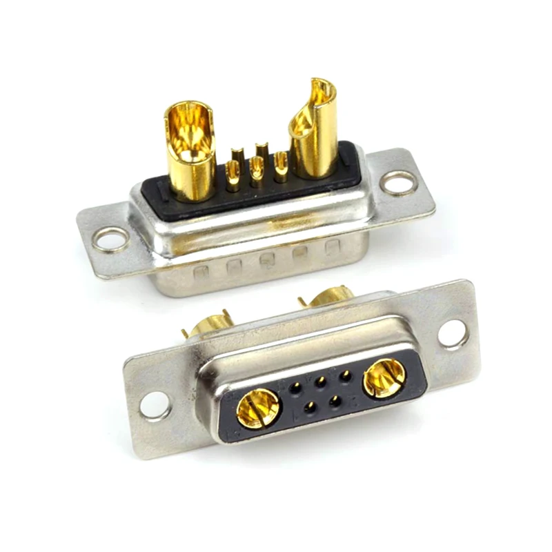 7W2 Welding Male Plug Female Socket with 7 Pin Solid Needles Power Connector 7 Core DB7 High-current 20A 40A Adapters