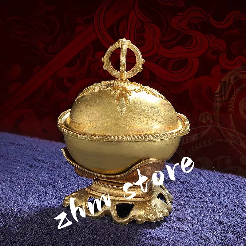

6.7*4cm Pure Copper Tribute Buddhism Bowl Home Gift Collection Decorative Furnishing Toba Tantric Temple/Home Putting Ornaments