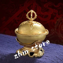 6.7*4cm Pure Copper Tribute Buddhism Bowl Home Gift Collection Decorative Furnishing Toba Tantric Temple/Home Putting Ornaments