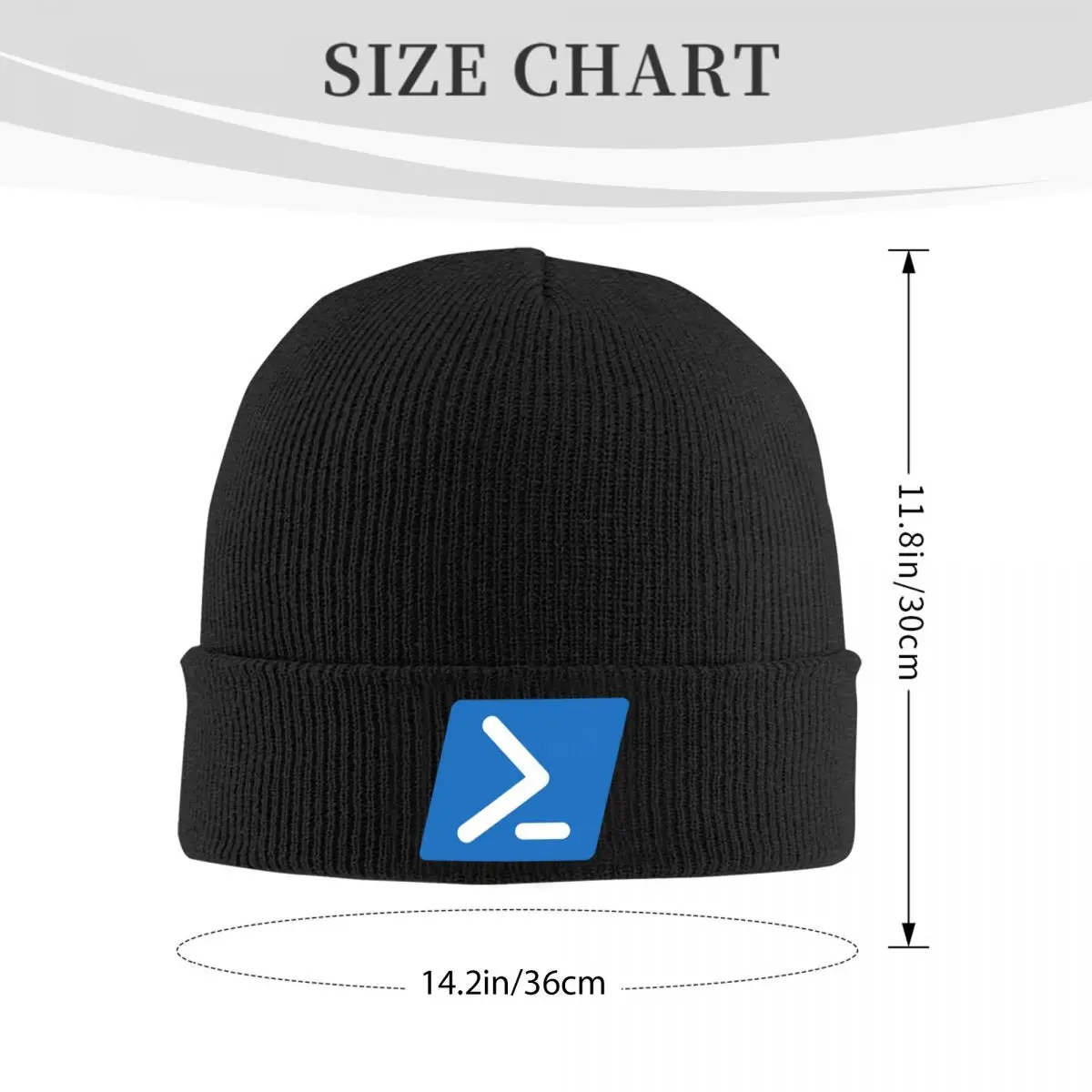 Powershell Warm Knitted Cap Fashion Bonnet Hat Autumn Winter Outdoor Beanies Hats for Unisex Adult