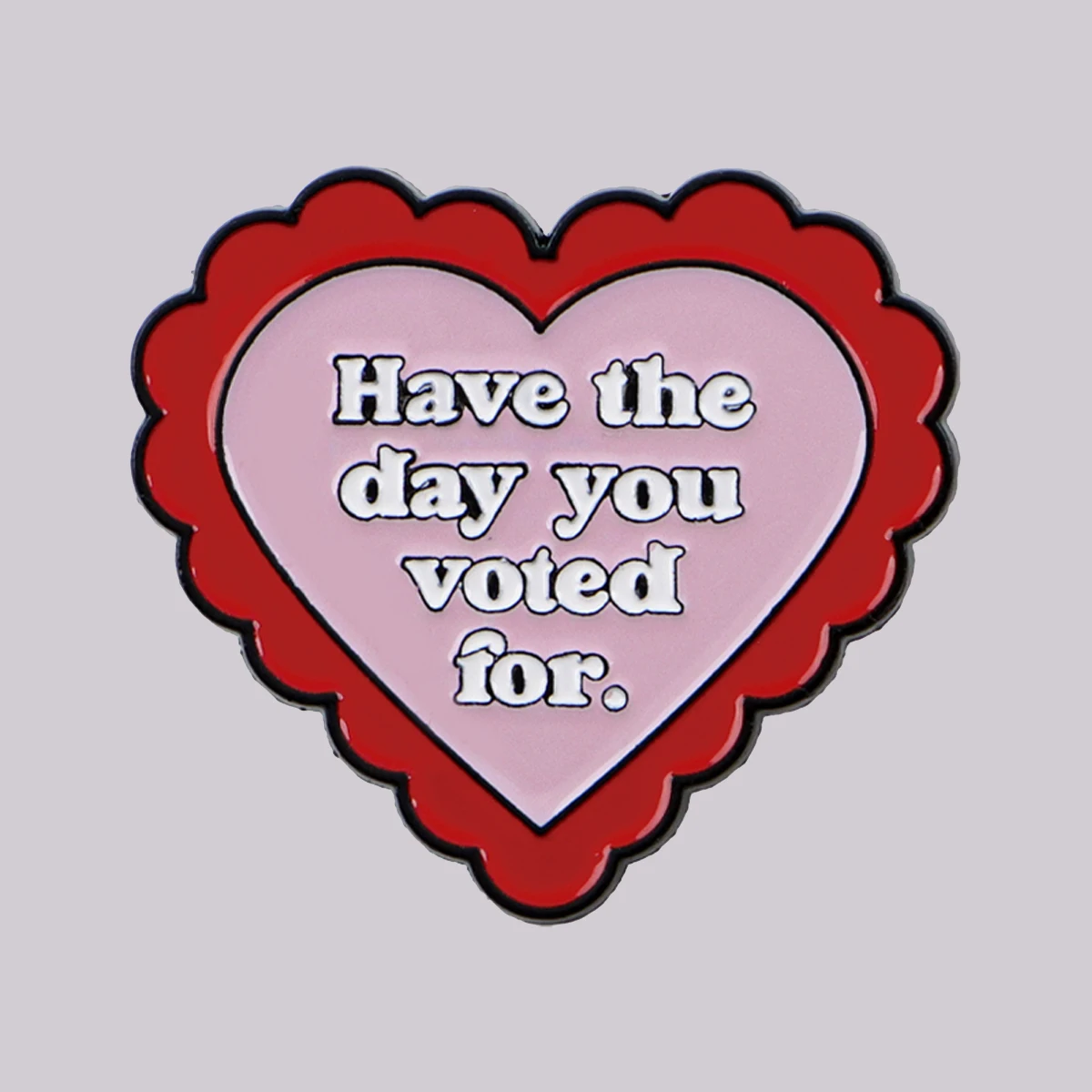 "لديك اليوم" دبابيس طية صدر السترة على شكل قلب لحقائب الظهر دبابيس للنساء دبوس المينا مجوهرات الأزياء والاكسسوارات هدية الأصدقاء #1