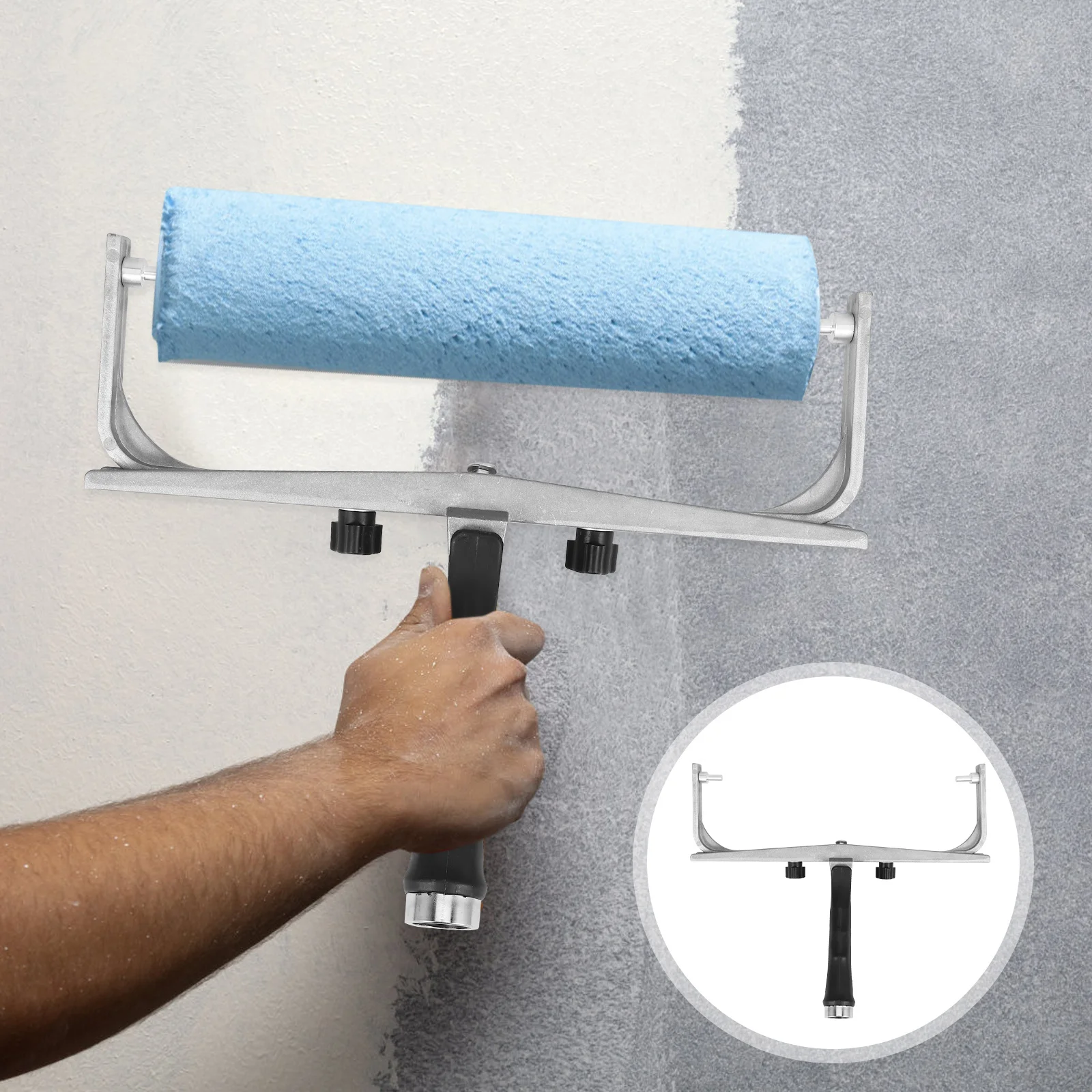 

Sturdy Adjustable Paint Roller Frame Lightweight Handle for Home Wall Repair Rolling Brush Tools Wall Paint Roller Frame