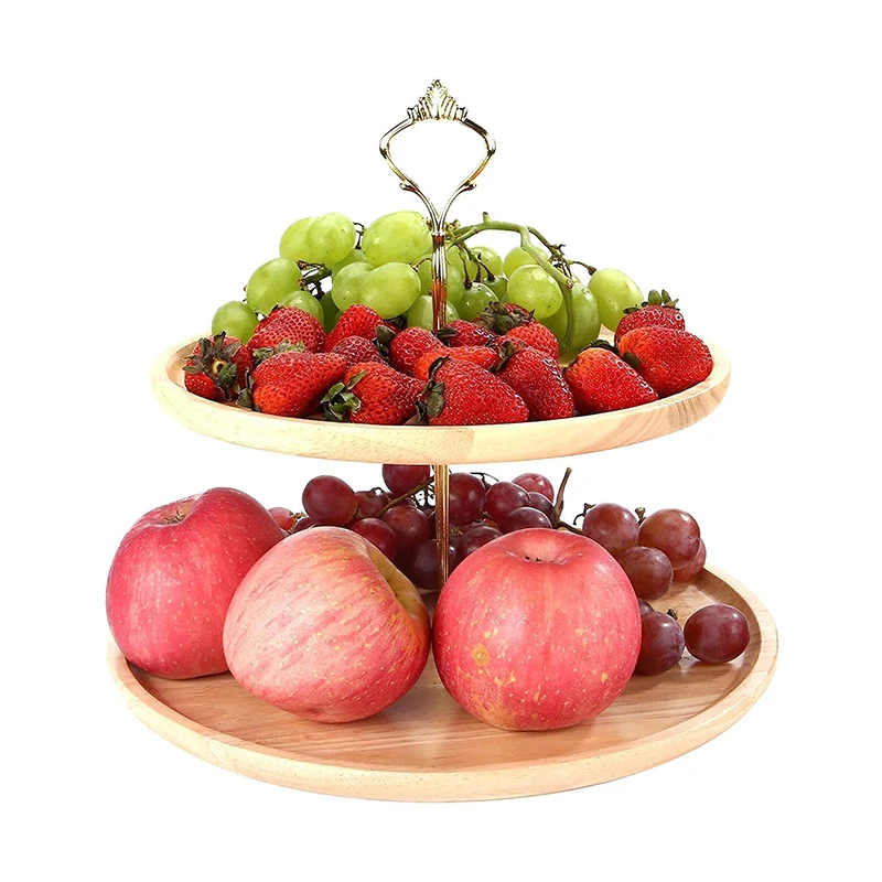 حامل كيك مزدوج الطبقة ، حامل حلوى ، طاولة حلوى ، حامل عرض تجاري ، صينية حلوى ، طبق منزلي