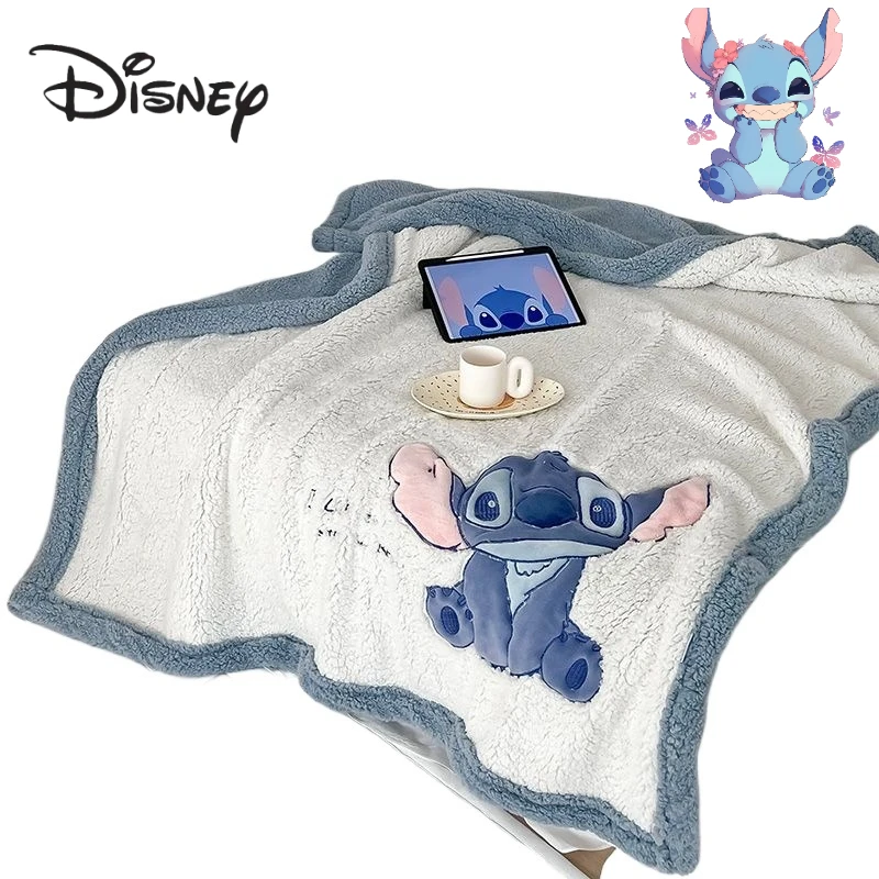

Disney Stitch Cartoon Cute Summer Quilt Creative Kawaii Home Office Bedroom Sofa Air Conditioning Blanket Gift Wholesale