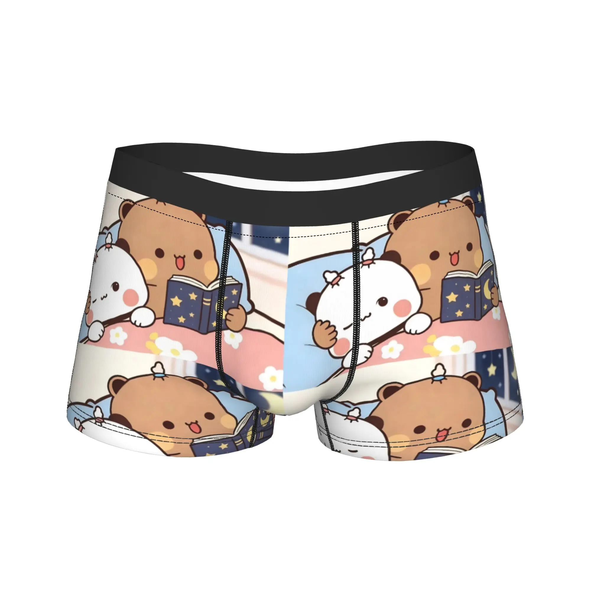 Kawaii Bear Underwear Bubu Dudu Man Boxer Brief Elastic Boxershorts High Quality Pattern Large Size Underpants