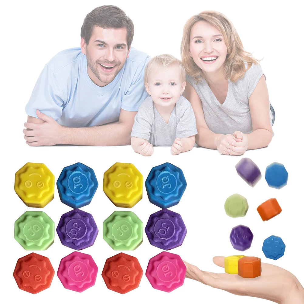 

6/12PCS Gonggi Jack Stone Pebbles Set Korea Traditional Play Stone Catching Game Colorful Fun Hand Eye Coordination Training Toy