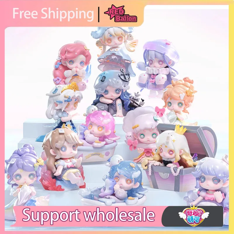 

New Keeno Blind Box Three Generations Of Wishes To The Sea Breeze Series Mystery Box Trendy Toys Desktop Ornaments Cute Gift