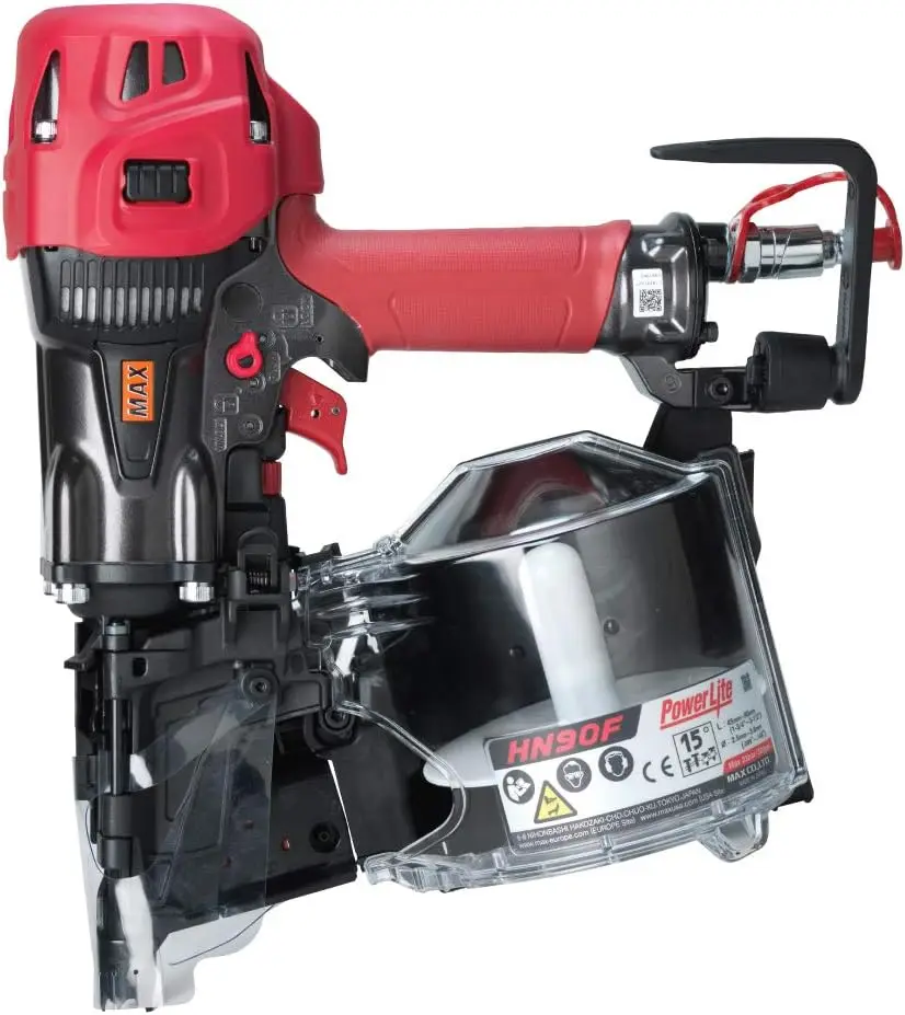 

PowerLite HN90F High Pressure Framing Coil Nailer up to 3-1/2" red/black/silver High power Lightweight maintenance-free