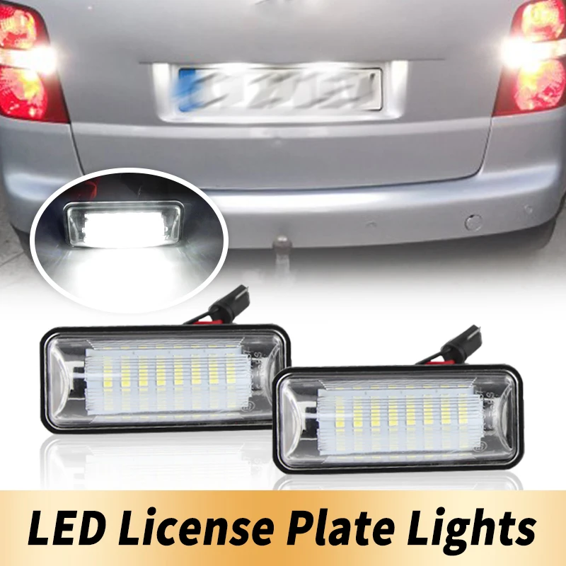 2PCS LED Number License Plate Light Canbus ​​For Toyota GT-86 FT-86 12- For Subaru Forester BRZ 13- Impreza 11-14 Legacy 10-14