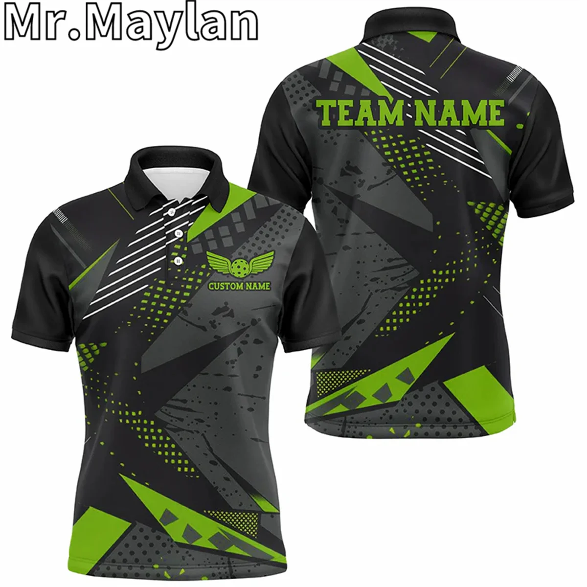 3D Custom Multi-Color Pickleball Tournament Polo Shirts Men Wome For Players Pickleball Team Uniform Gifts for Pickleball Lovers