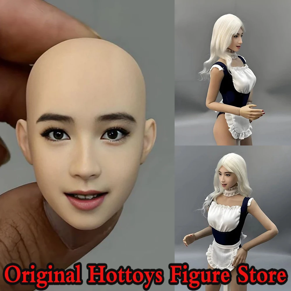 In Stock 1/6 Scale Female Soldier Head Sculpture Rie Miyazawa Actor Head Carving For 12-inches Action Figure Model Doll Toys