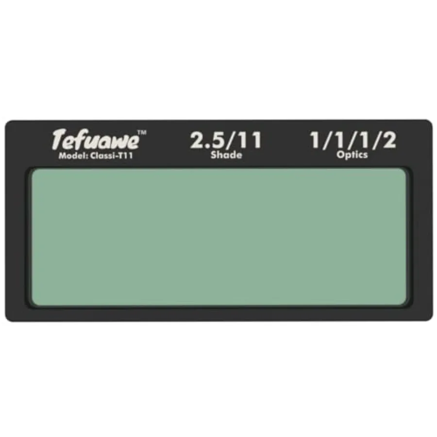 Auto Darkening Welding Lens True Color Blue Technology Shade 2x4.25 with 2pcs Replacement Outside Cover Lens for Pipeliner Weld