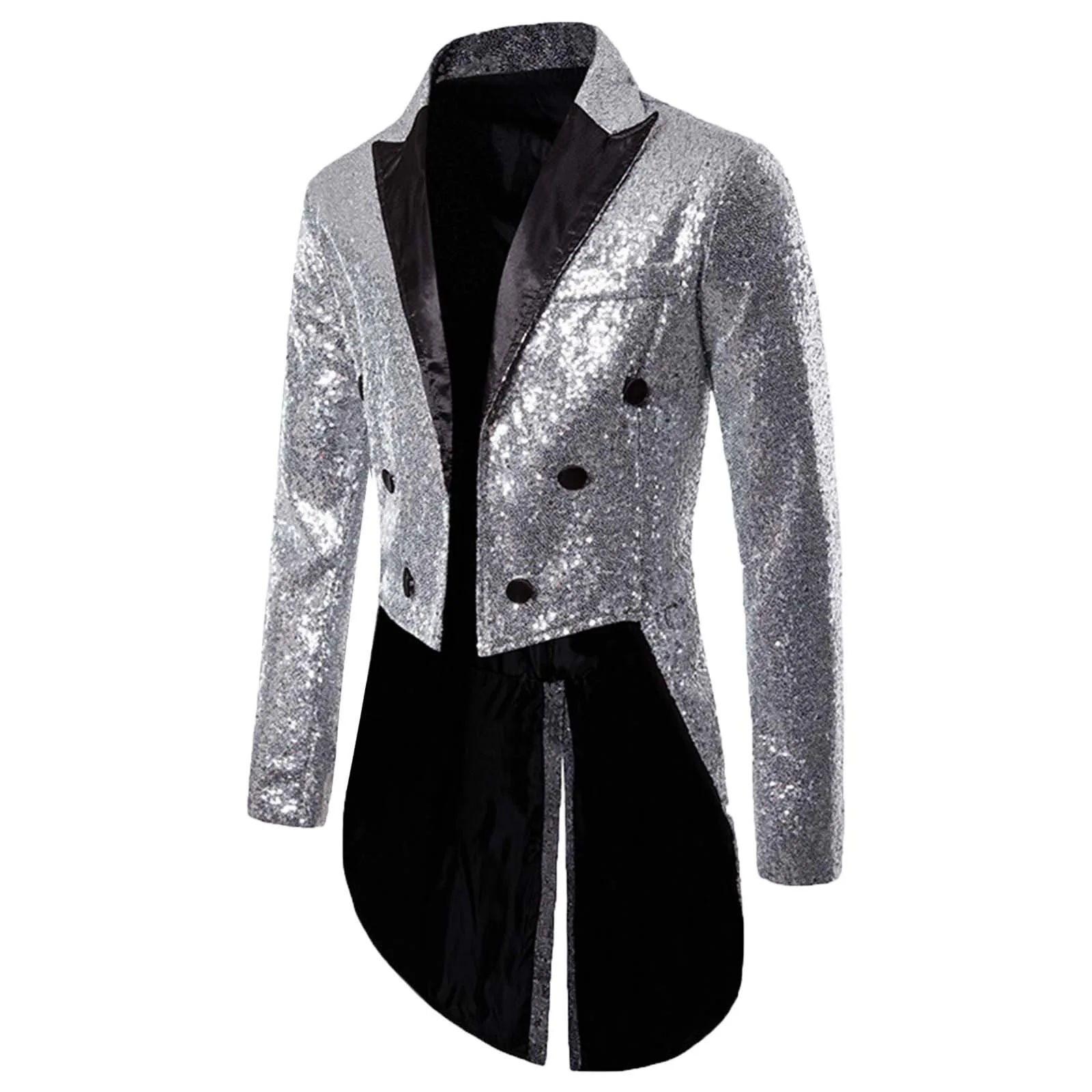 Men Shiny Sequin Glitter Embellished Blazer Jacket Men Nightclub Prom Suit Blazer Costume Homme Singers Stage Clothes Tuxedo new