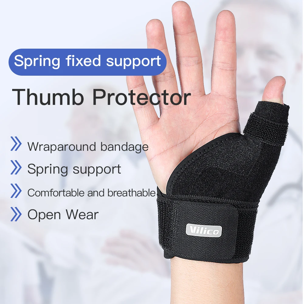 Adjustable Thumb Wrist Stabilizer Splint Brace Pressure Elastic Bandage Thumb Support for Arthritis Tendonitis Tunnel Support