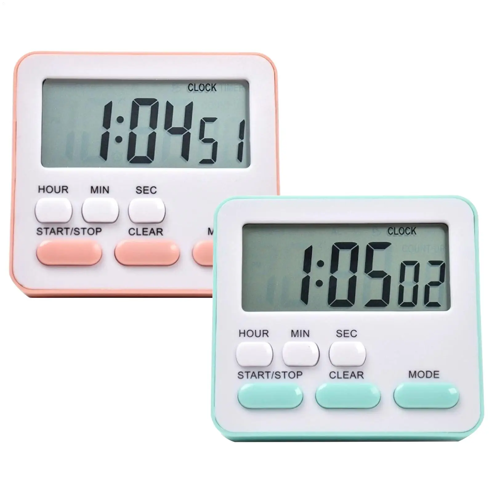 Digital Display Cooking Alarm Clock Kitchen Timer Sleep Stopwatch Clock House Countdown Kids Student Studying Time Manager