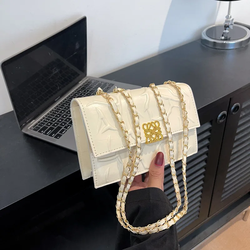 

Лето 2025 г., модная сумка через плечо с ремешком-цепочкой, женская элегантная квадратная сумка через плечо, модная маленькая офисная сумка для поездок на работу