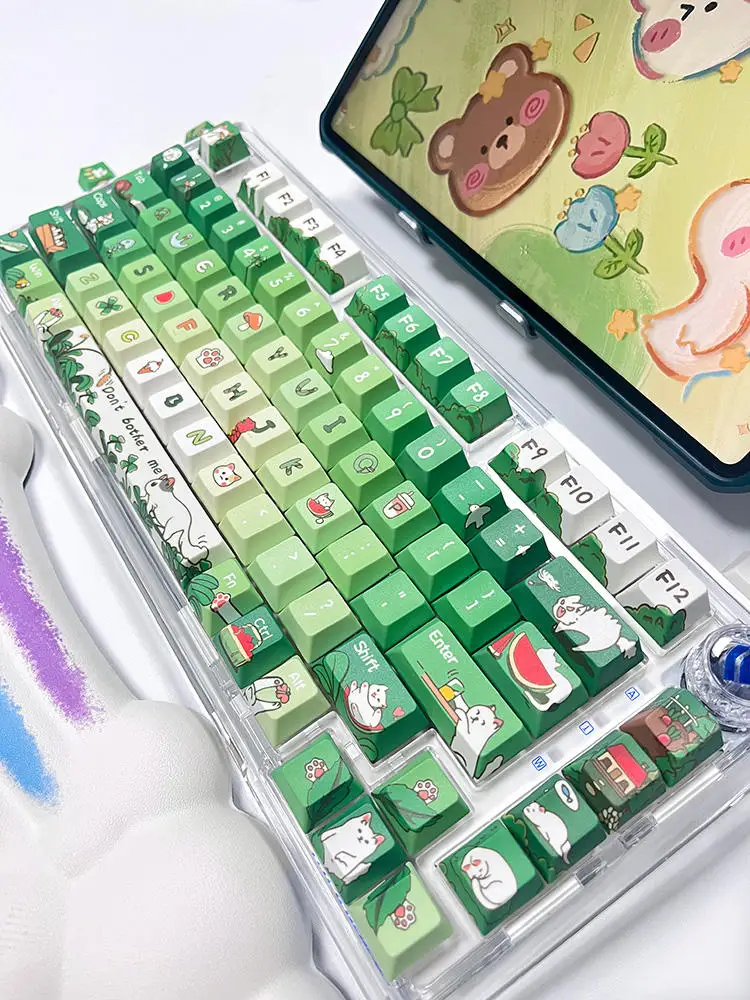 Keycap full set MDA/original highly cute girl creative keyboard new