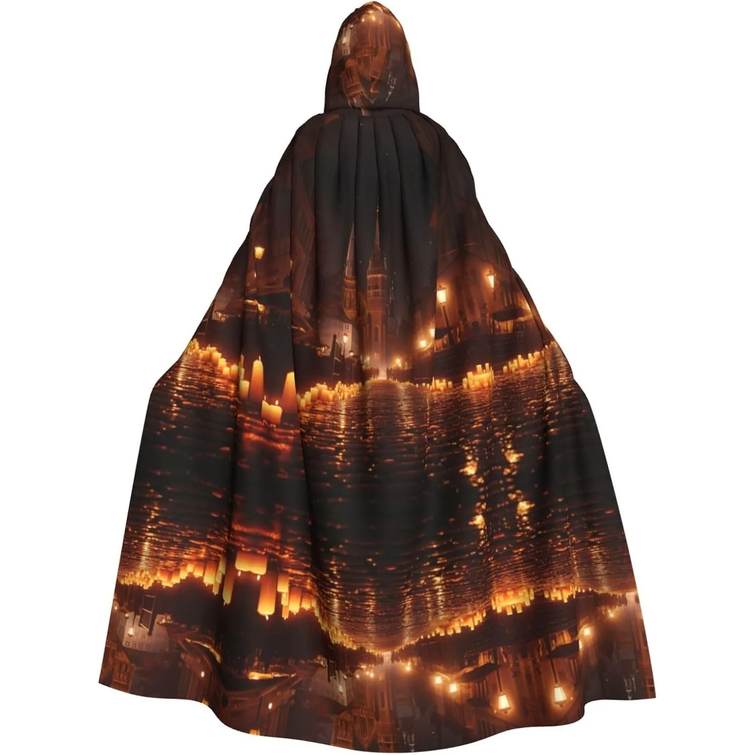 

Накидка с капюшоном для взрослых на Хэллоуин, карнавальная праздничная накидка, халат для косплея, костюм для вечеринки, готический карнавал