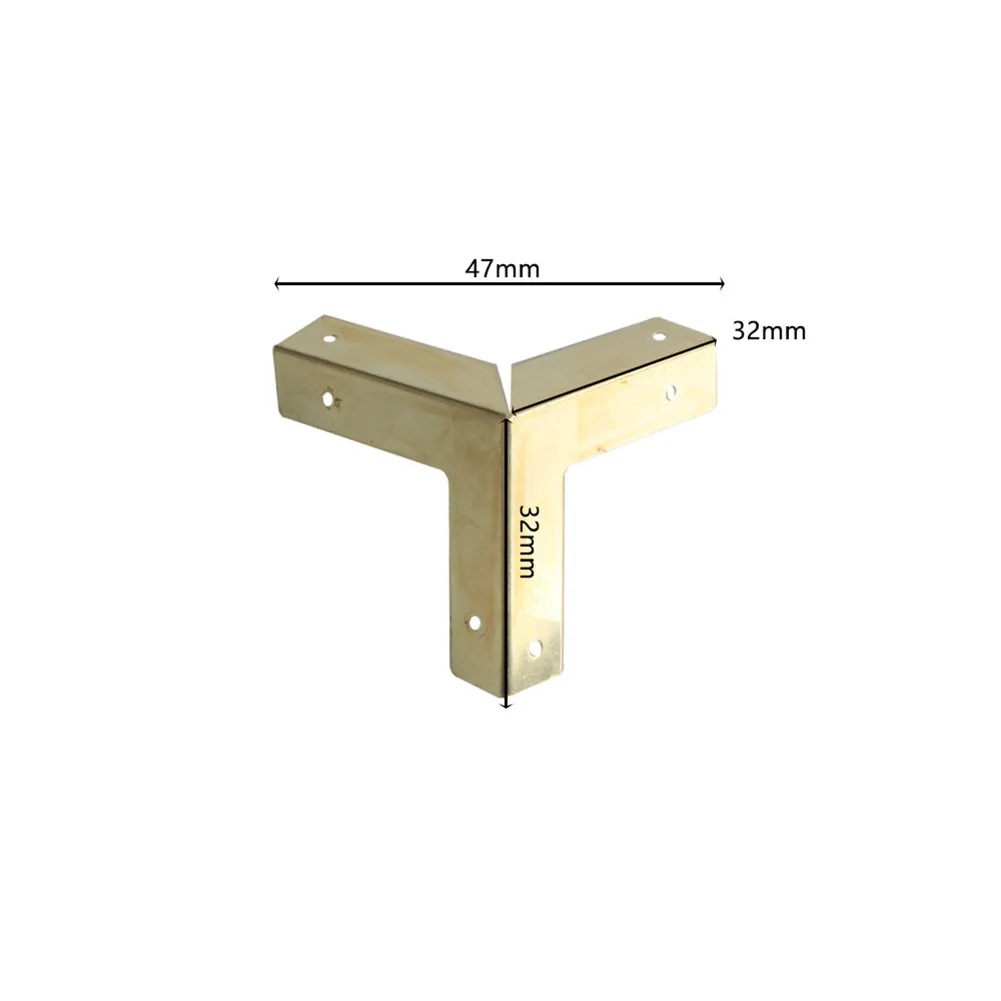 10PCS Jewelry Box 4 Side Corner Protectors Furniture Corner Protector With Screw Wooden Box Corner Guards With Pre-drilled Holes
