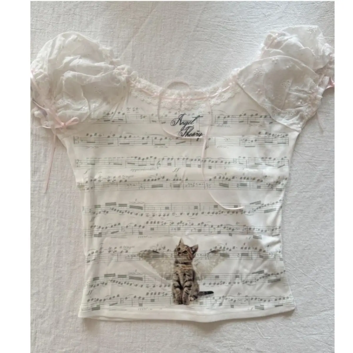 2026 Y2k اليابانية Kawaii الكرتون طباعة بلايز المرأة Harajuku لطيف سليم تي شيرت الجمالية Preppy الجنية الجرونج كم طويل تي شيرت