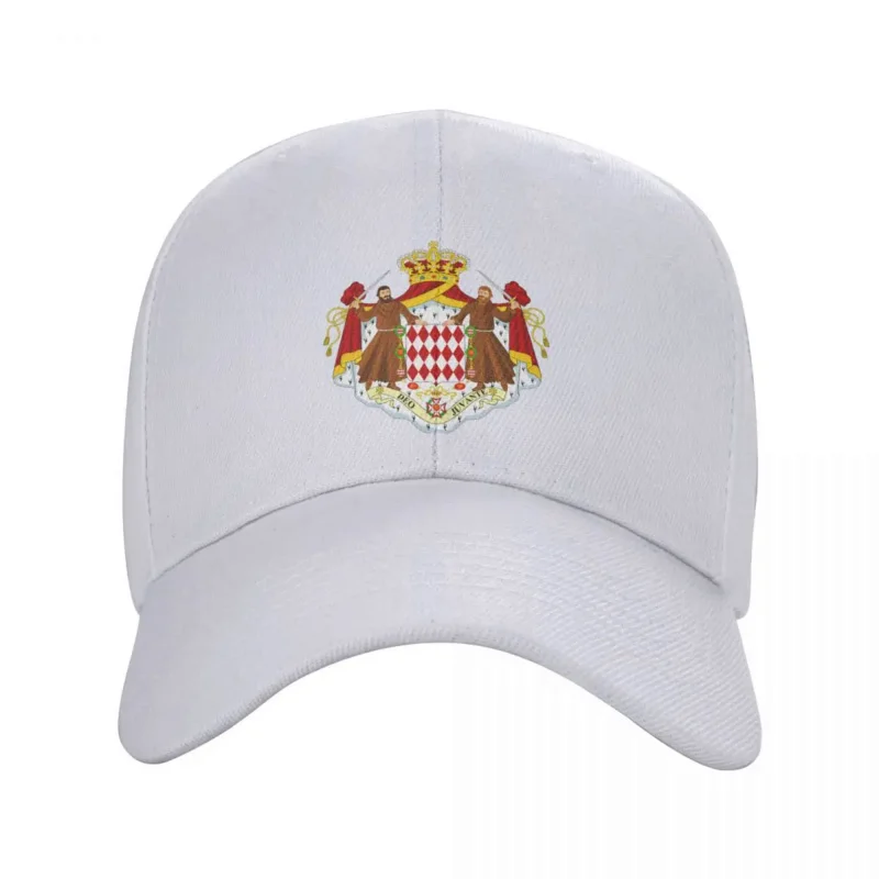 

Personalized Coat Of Arms Of Monaco Baseball Cap Women Men Breathable Trucker Hat Sports