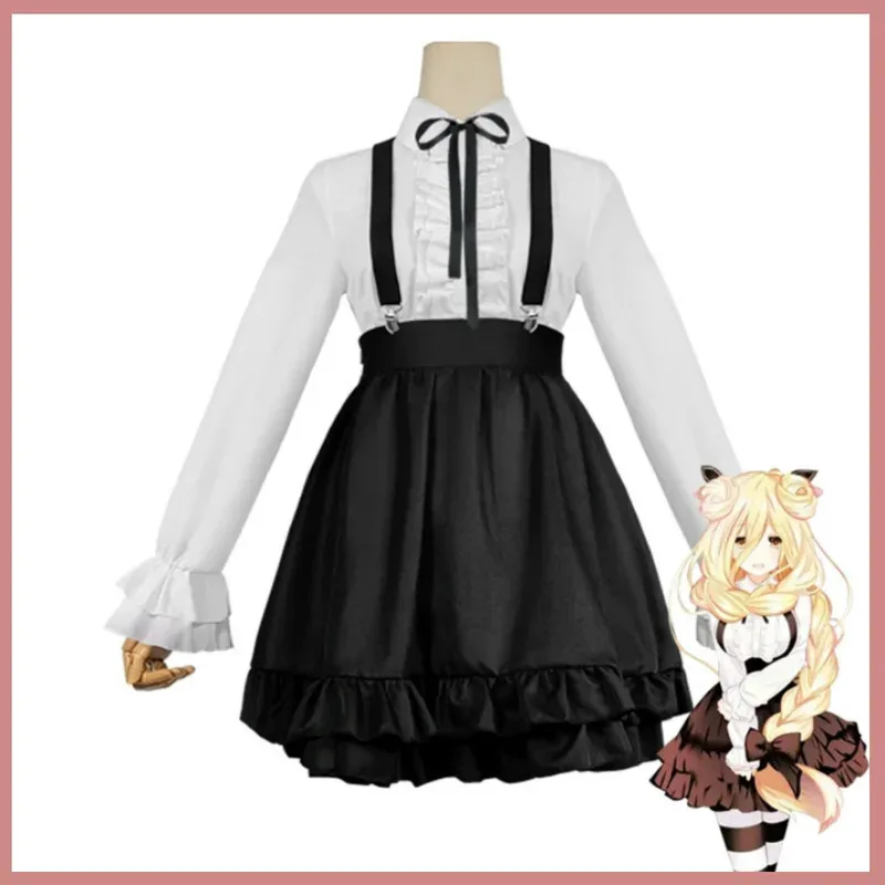 

Anime Date A Live Hoshimiya Mukuro Cosplay Costume Japanese JK Uniform Skirt Long Sleeves Shirt Woman Kawaii Campu8;c'4,t;6.j'2;