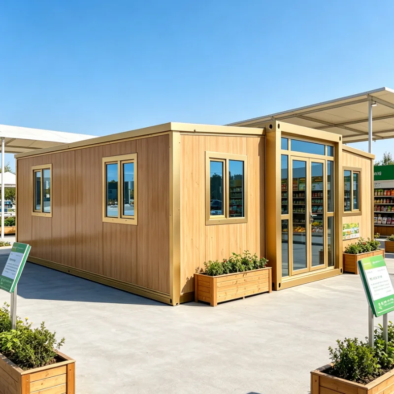 Customized Container House 20ft 30ft 40ft Foldable Prefab Office with Toilet for Construction Site and Labor Camp Workers