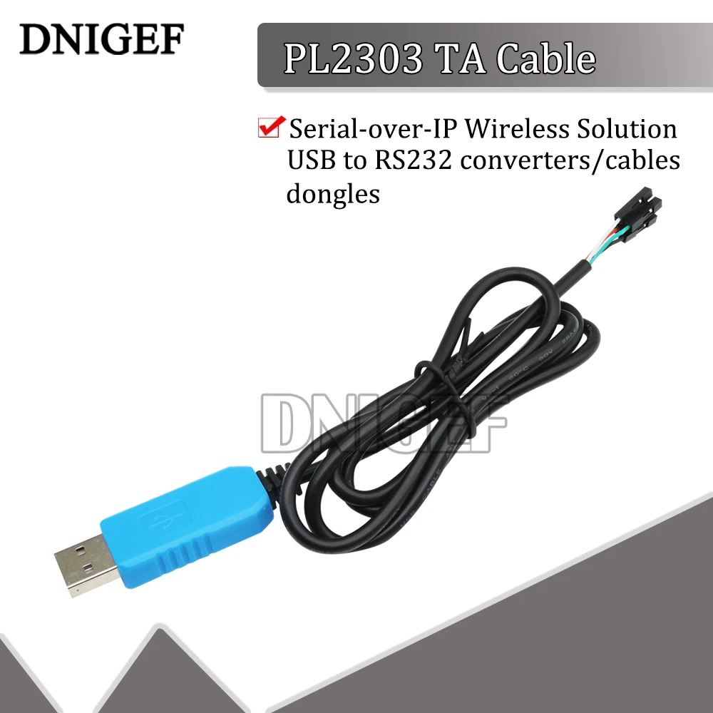 PL2303 TA Cable USB TTL RS232 Convert Serial Cable PL2303TA Compatible with Win7 Win8 Win10